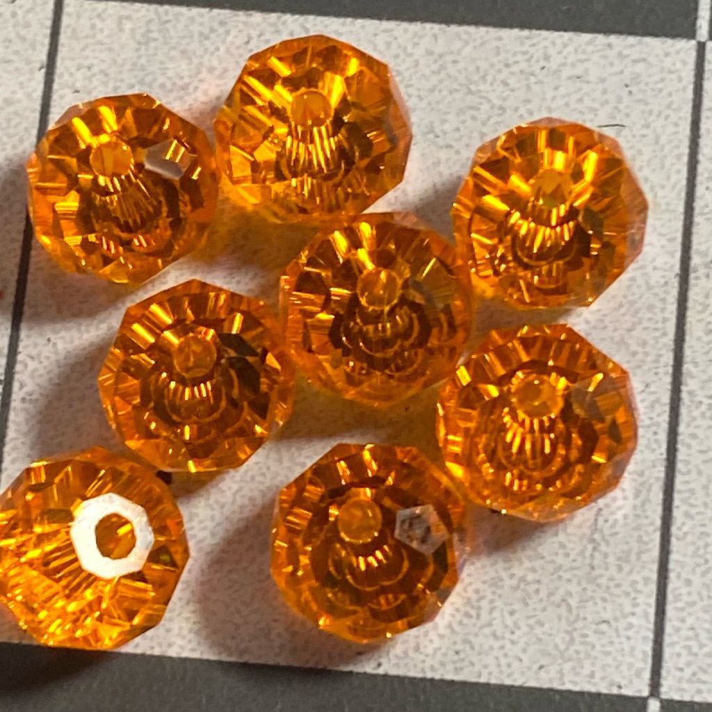 Crystal Beads: 8mm Ab Rondelle (30)